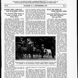 Extension Farm-News Vol. 10 No. 1, September 1924