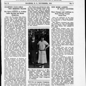 Extension Farm-News Vol. 10 No. 3, November 1924