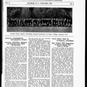 Extension Farm-News Vol. 10 No. 5, January 1925