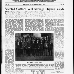 Extension Farm-News Vol. 10 No. 6, February 1925