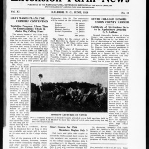Extension Farm-News Vol. 11 No. 10, June 1926