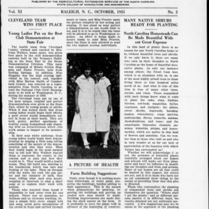 Extension Farm-News Vol. 11 No. 2, October 1925