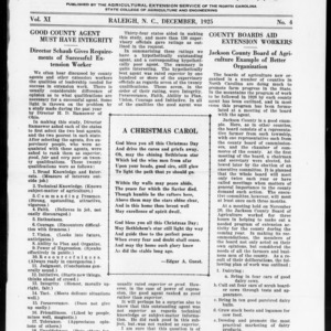 Extension Farm-News Vol. 11 No. 4, December 1925