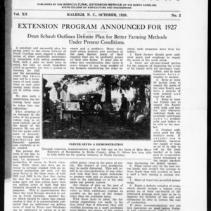 Extension Farm-News Vol. 12 No. 2, October 1926
