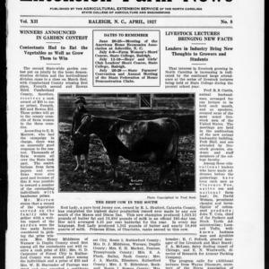 Extension Farm-News Vol. 12 No. 8, April 1927