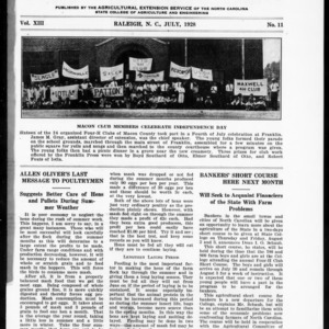 Extension Farm-News Vol. 13 No. 11, July 1928