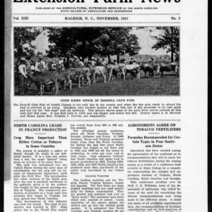Extension Farm-News Vol. 13 No. 3, November 1927