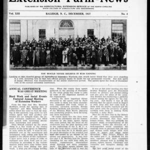 Extension Farm-News Vol. 13 No. 4, December 1927
