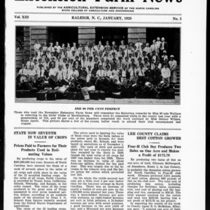 Extension Farm-News Vol. 13 No. 5, January 1928