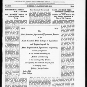 Extension Farm-News Vol. 13 No. 6, February 1928
