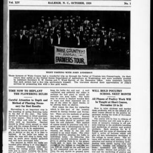 Extension Farm-News Vol. 14 No. 1, October 1928