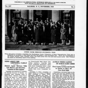 Extension Farm-News Vol. 14 No. 2, November 1928