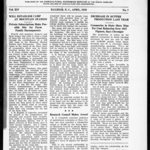 Extension Farm-News Vol. 14 No. 7, April 1929