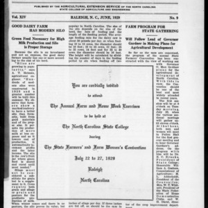 Extension Farm-News Vol. 14 No. 9, June 1929
