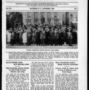 Extension Farm-News Vol. 15 No. 1, October 1929