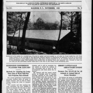 Extension Farm-News Vol. 15 No. 2, November 1929