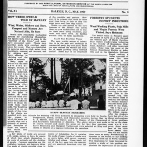 Extension Farm-News Vol. 15 No. 8, May 1930