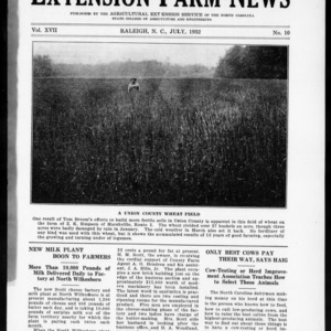 Extension Farm-News Vol. 17 No. 10, July 1932