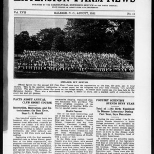 Extension Farm-News Vol. 17 No. 11, August 1932