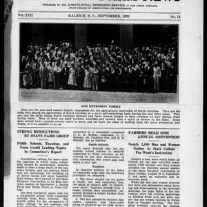 Extension Farm-News Vol. 17 No. 12, September 1932