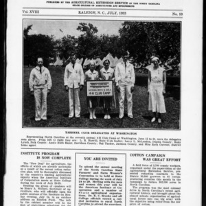 Extension Farm-News Vol. 18 No. 10, July 1933