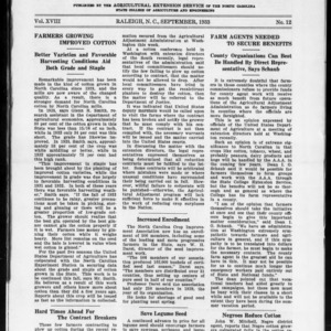 Extension Farm-News Vol. 18 No. 12, September 1933