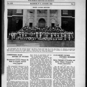 Extension Farm-News Vol. 19 No. 11, August 1934