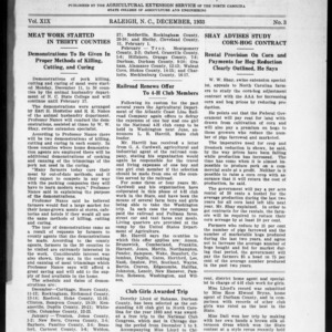 Extension Farm-News Vol. 19 No. 3, December 1933
