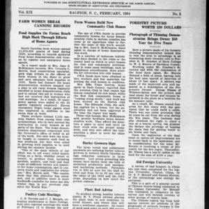 Extension Farm-News Vol. 19 No. 5, February 1934