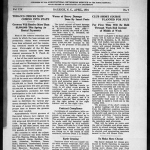 Extension Farm-News Vol. 19 No. 7, April 1934