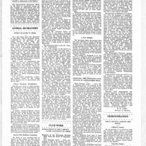 Extension Farm-News Vol. 1 No. 8, April 3, 1915