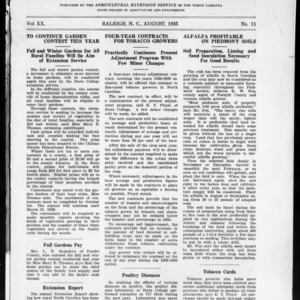 Extension Farm-News Vol. 20 No. 11, August 1935