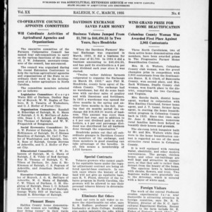 Extension Farm-News Vol. 20 No. 6, March 1935