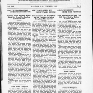Extension Farm-News Vol. 21 No. 1, October 1935