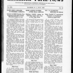Extension Farm-News Vol. 21 No. 10, July 1936