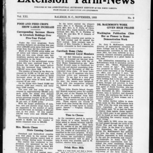 Extension Farm-News Vol. 21 No. 2, November 1935