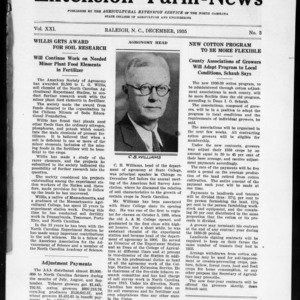 Extension Farm-News Vol. 21 No. 3, December 1935
