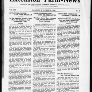 Extension Farm-News Vol. 21 No. 6, March 1936