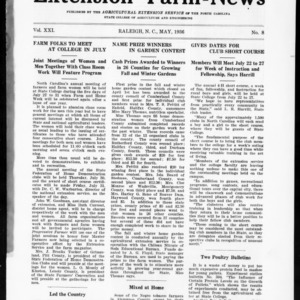 Extension Farm-News Vol. 21 No. 8, May 1936
