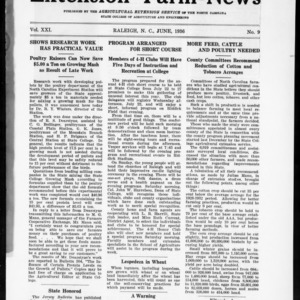Extension Farm-News Vol. 21 No. 9, June 1936