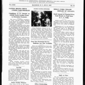 Extension Farm-News Vol. 22 No. 10, July 1937