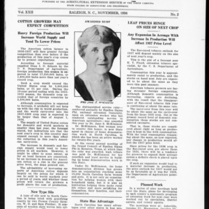 Extension Farm-News Vol. 22 No. 2, November 1936