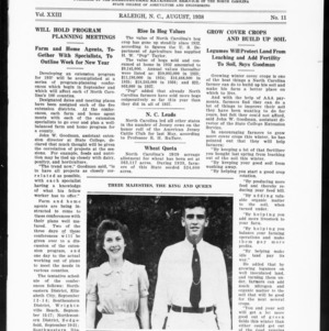 Extension Farm-News Vol. 23 No. 11, August 1938