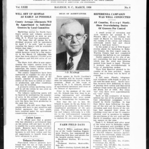 Extension Farm-News Vol. 23 No. 6, March 1938