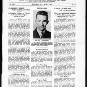 Extension Farm-News Vol. 24 No. 7, April 1939