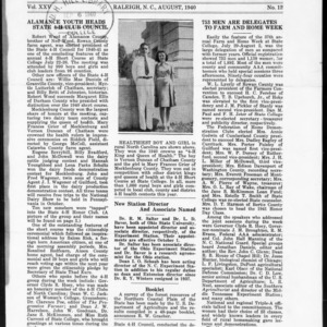 Extension Farm-News Vol. 25 No. 12, August 1940
