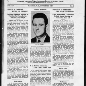 Extension Farm-News Vol. 25 No. 3, December 1939