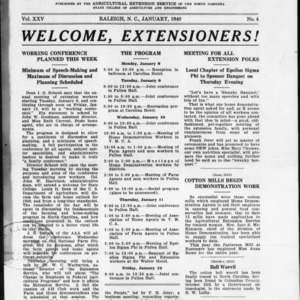Extension Farm-News Vol. 25 No. 4, January 1940