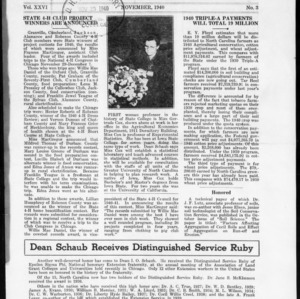 Extension Farm-News Vol. 26 No. 3, November 1940