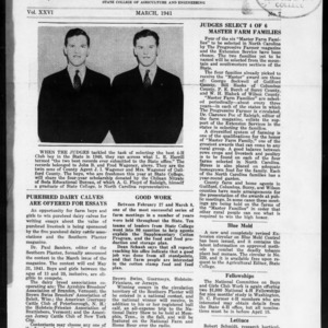 Extension Farm-News Vol. 26 No. 7, March 1941